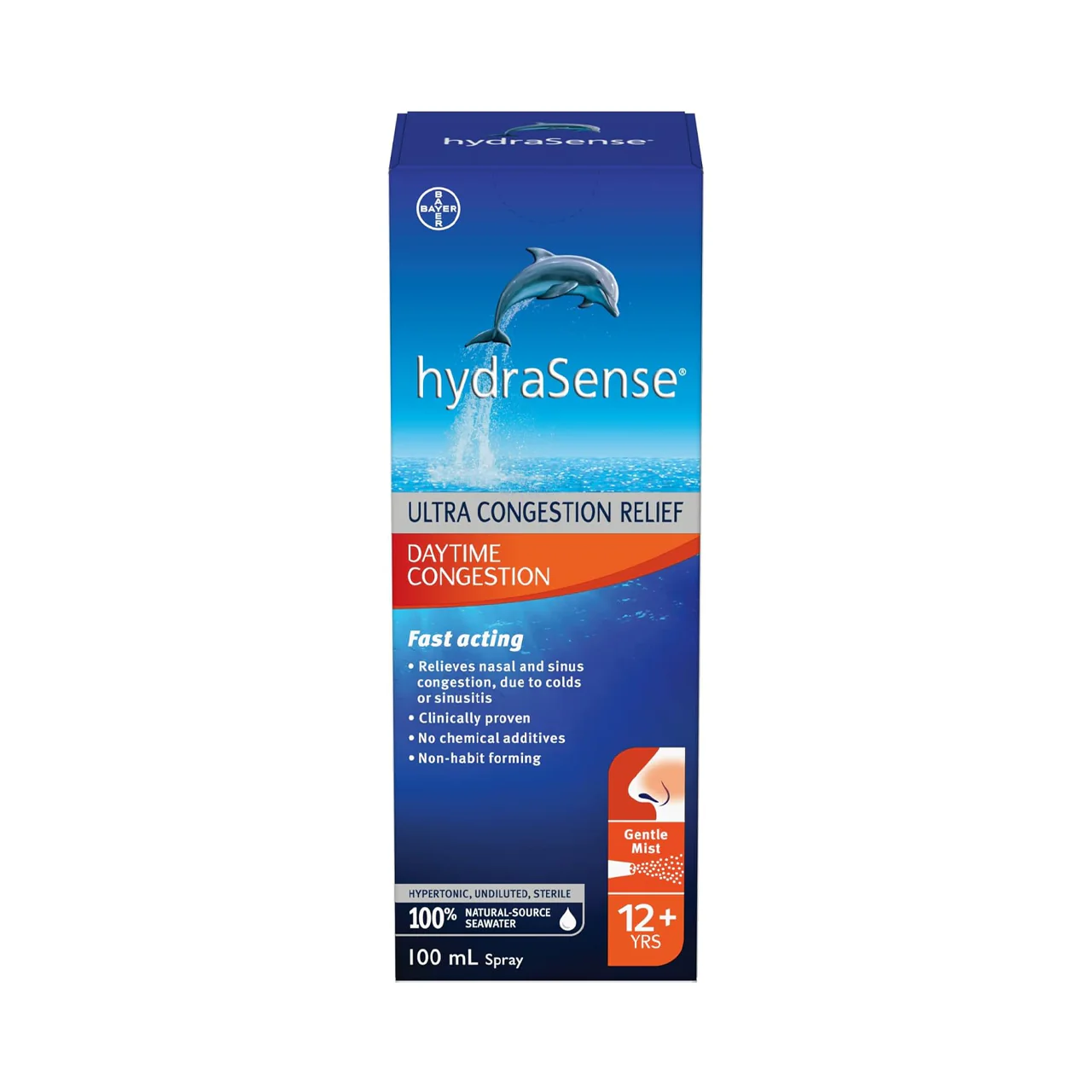 HydraSense - Fast Acting Ultra Relief For Daytime Congestion, Gentle Mist | 100 mL