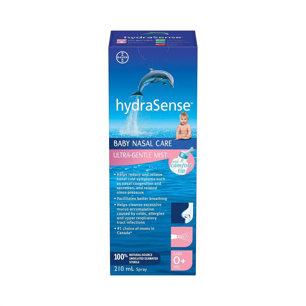 HydraSense - Baby Nasal Care - Ultra-Gentle Mist with Comfort Tip | 210 mL