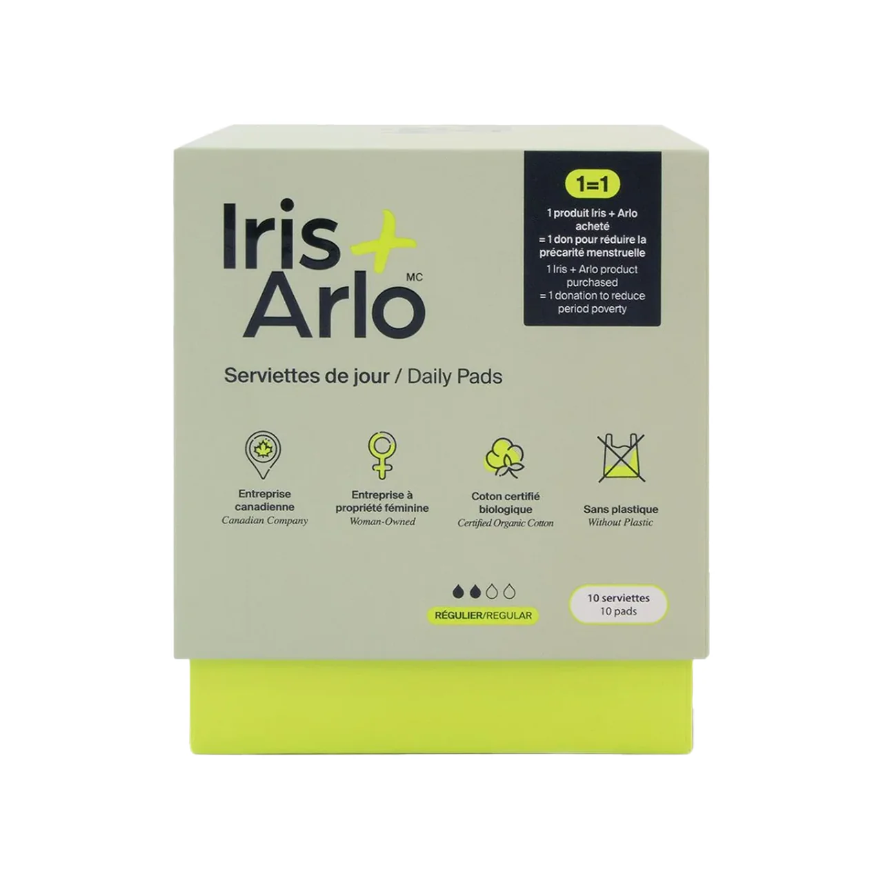Iris + Arlo Day & Night Period Pads Bundle | 20 Pads - Image 2