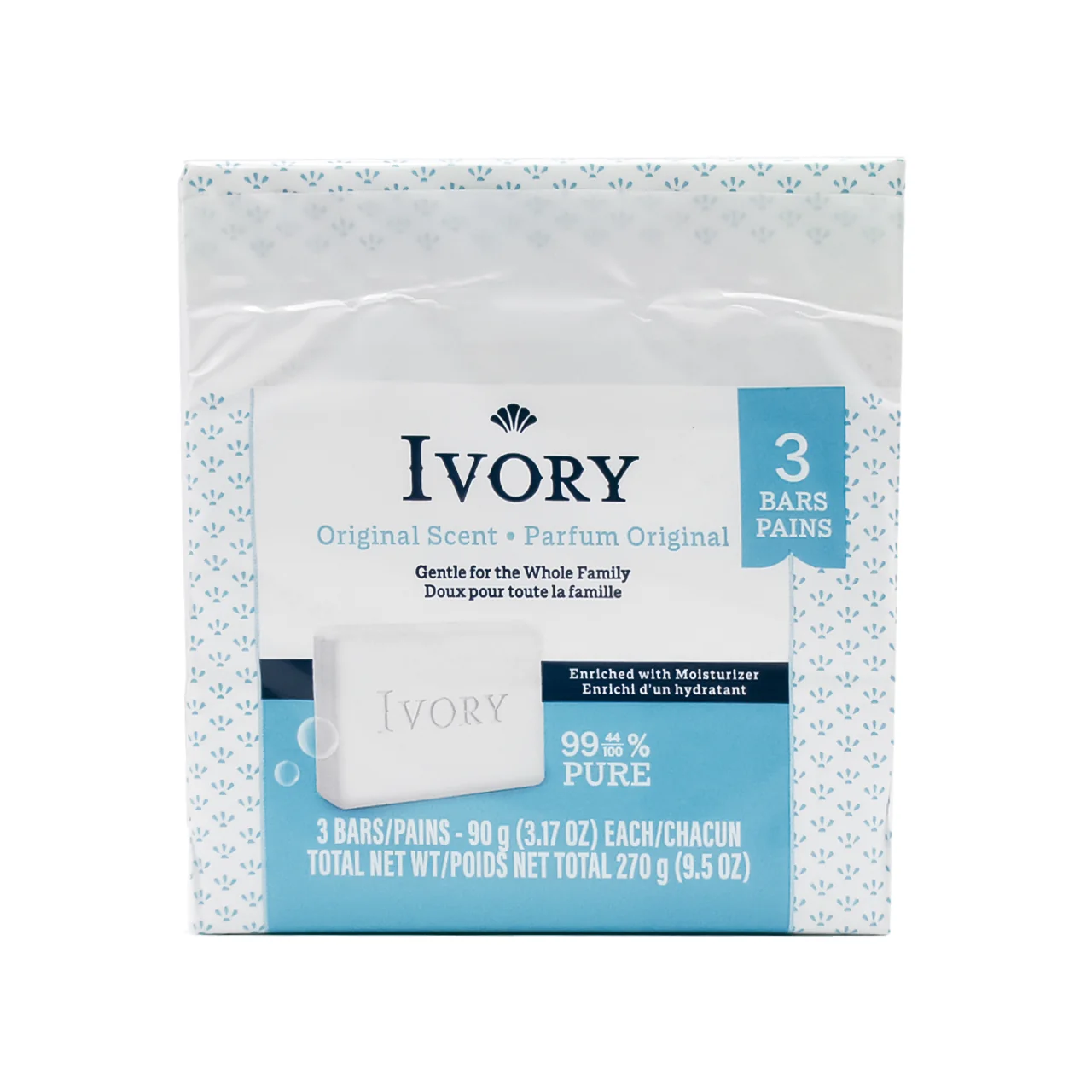 Ivory - Original Scent-Soap Bar| 3 x 90 g