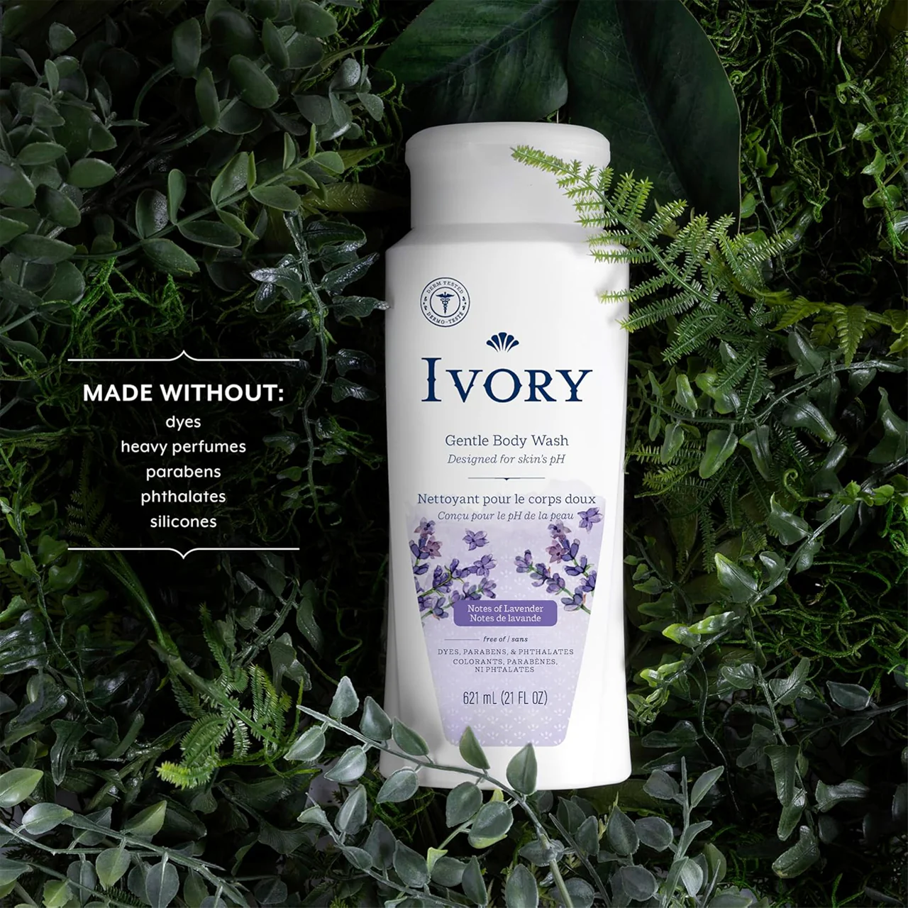 Ivory - Gentle Body Wash, Notes of Lavender | 621 mL - Image 2