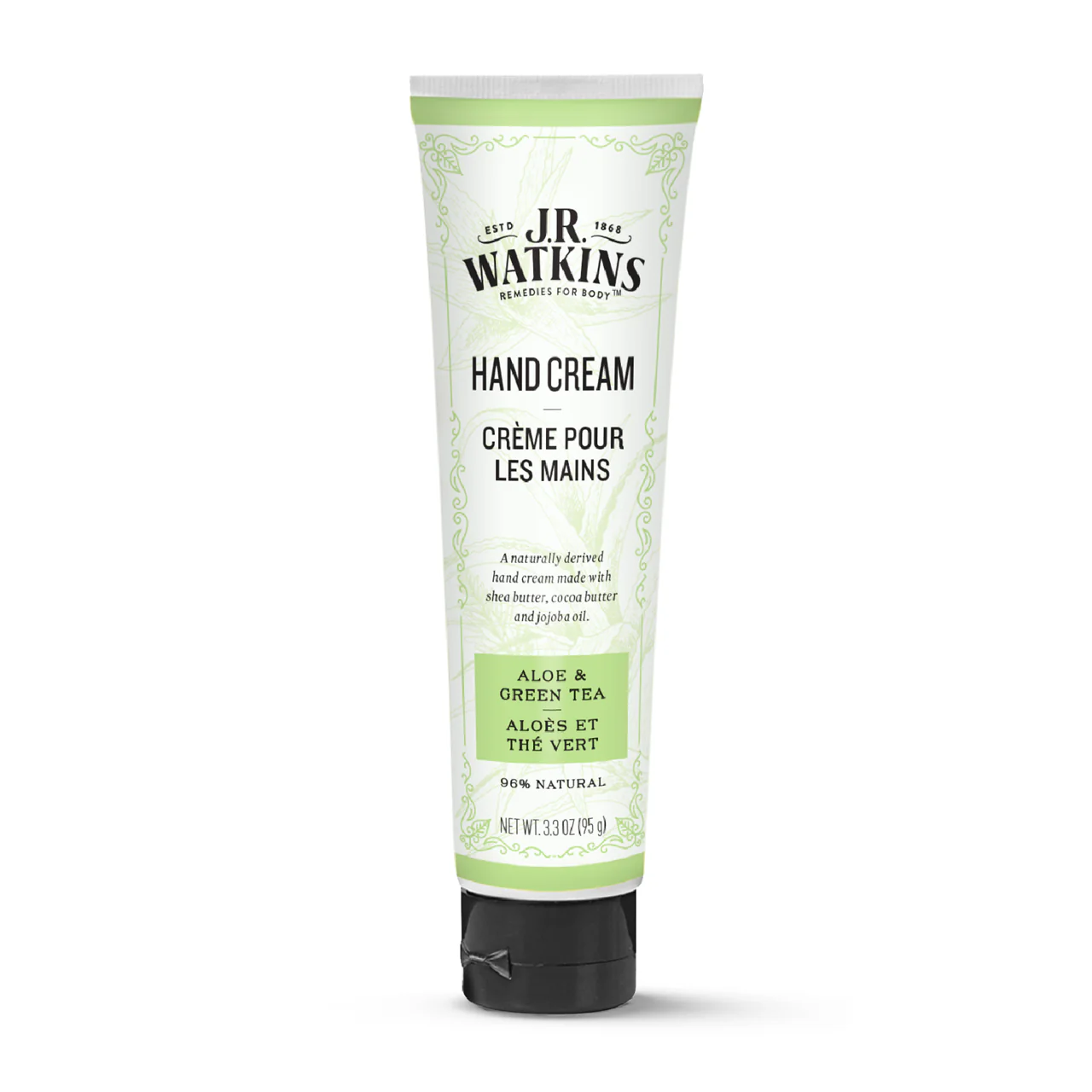 J.R. Watkins - Natural Hand Cream - Ale & Green Tea | 95 g