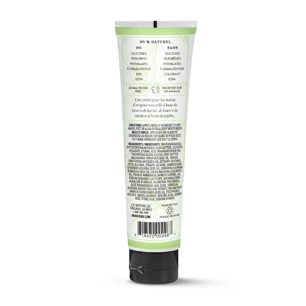 J.R. Watkins - Natural Hand Cream - Ale & Green Tea | 95 g - Image 3