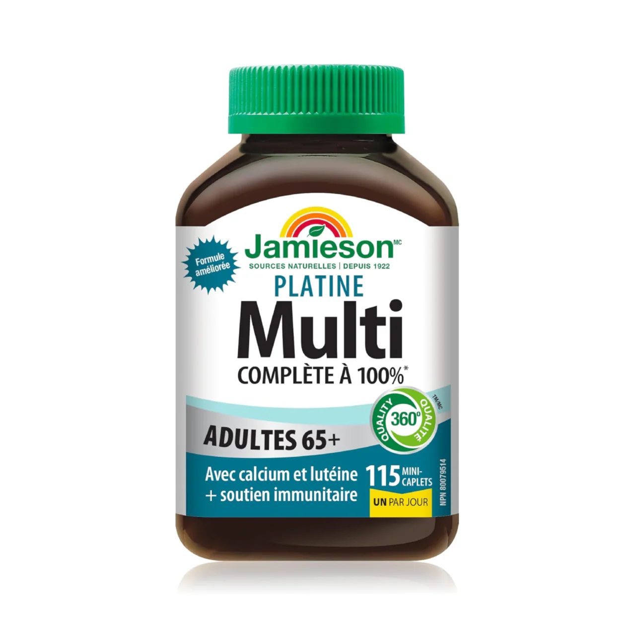 Jamieson - Platinum Multivitamins Adults 65+ | 115 Mini-Caplets - Image 2
