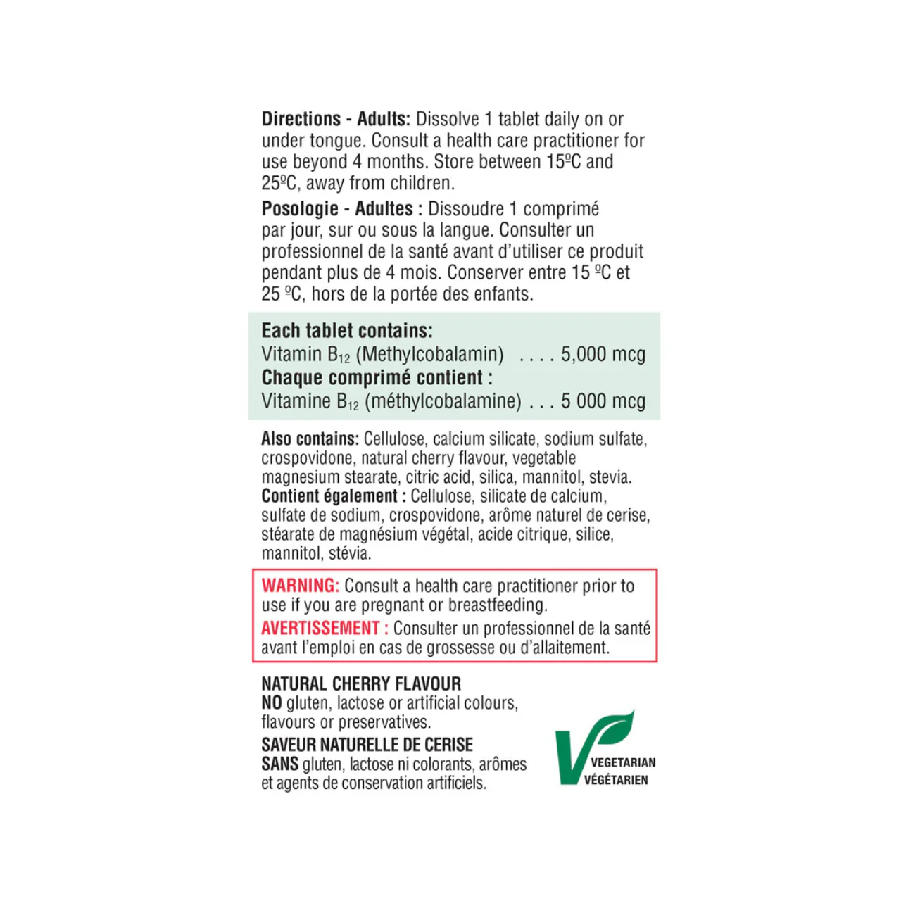 Jamieson - B12 5000 MCG 5x Stronger Fast Dissolving | 45 Tablets - Image 3