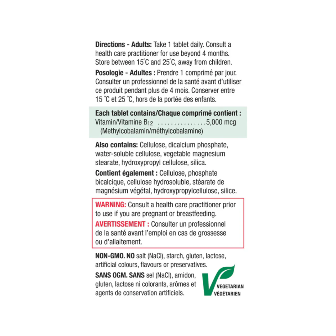 Jamieson - B12 5000 mcg Timed Release | 45 Tablets - Image 3