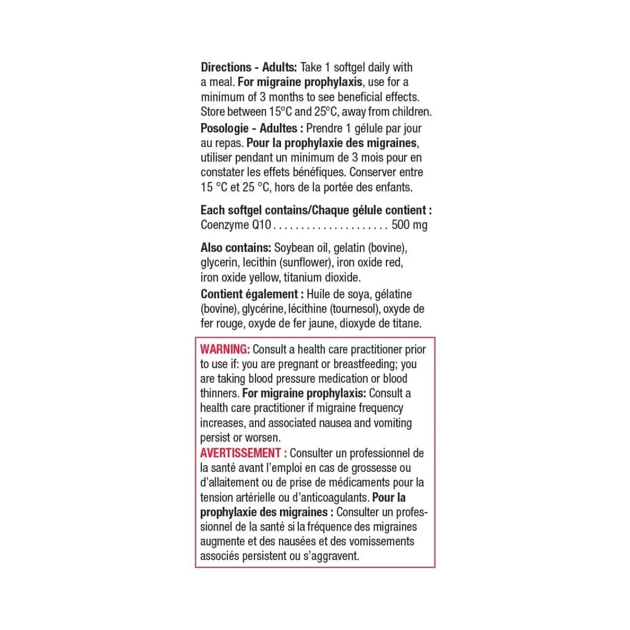 Jamieson - CoQ10, 500mg | 30 Softgels - Image 2
