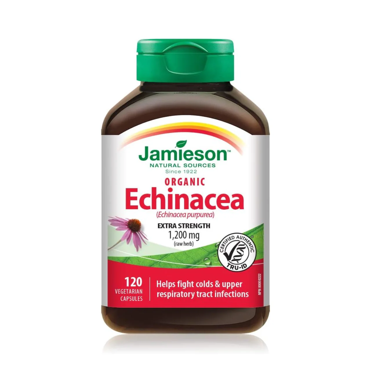 Jamieson - Extra Strength Organic Echinacea 1200 mg | 120 Capsules