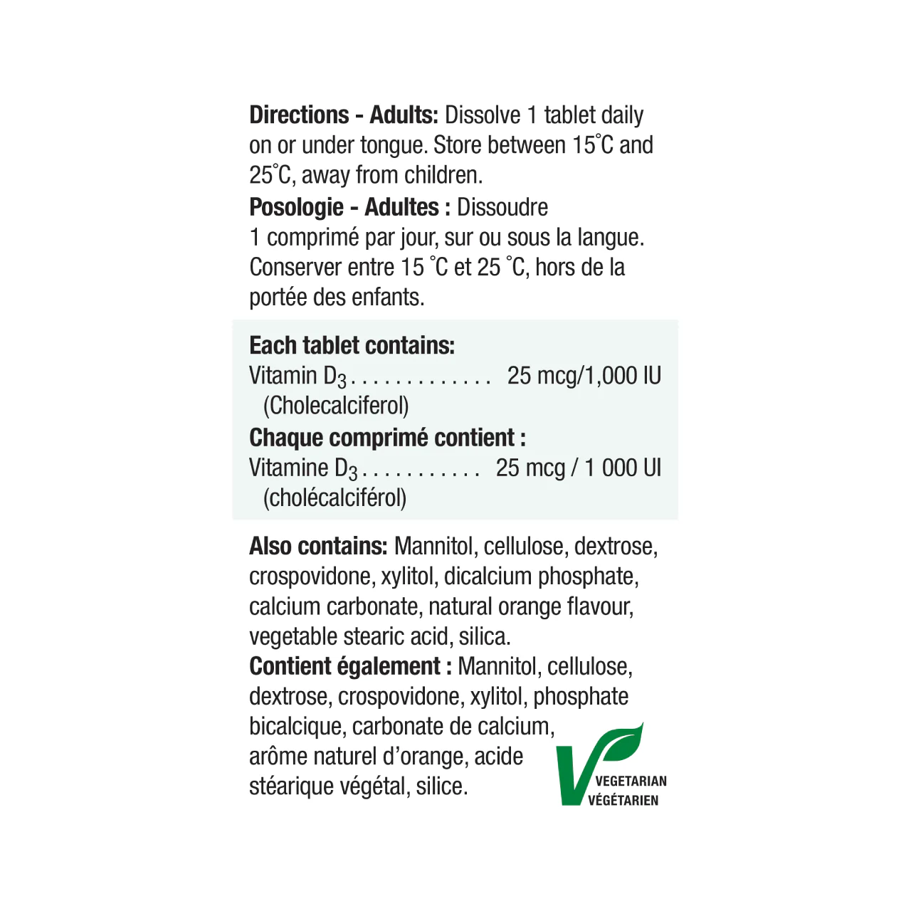 Jamieson - Fast Dissolving Vitamin D3 1000 IU - Natural Wild Cherry | 150 Sublingual Tablets - Image 3