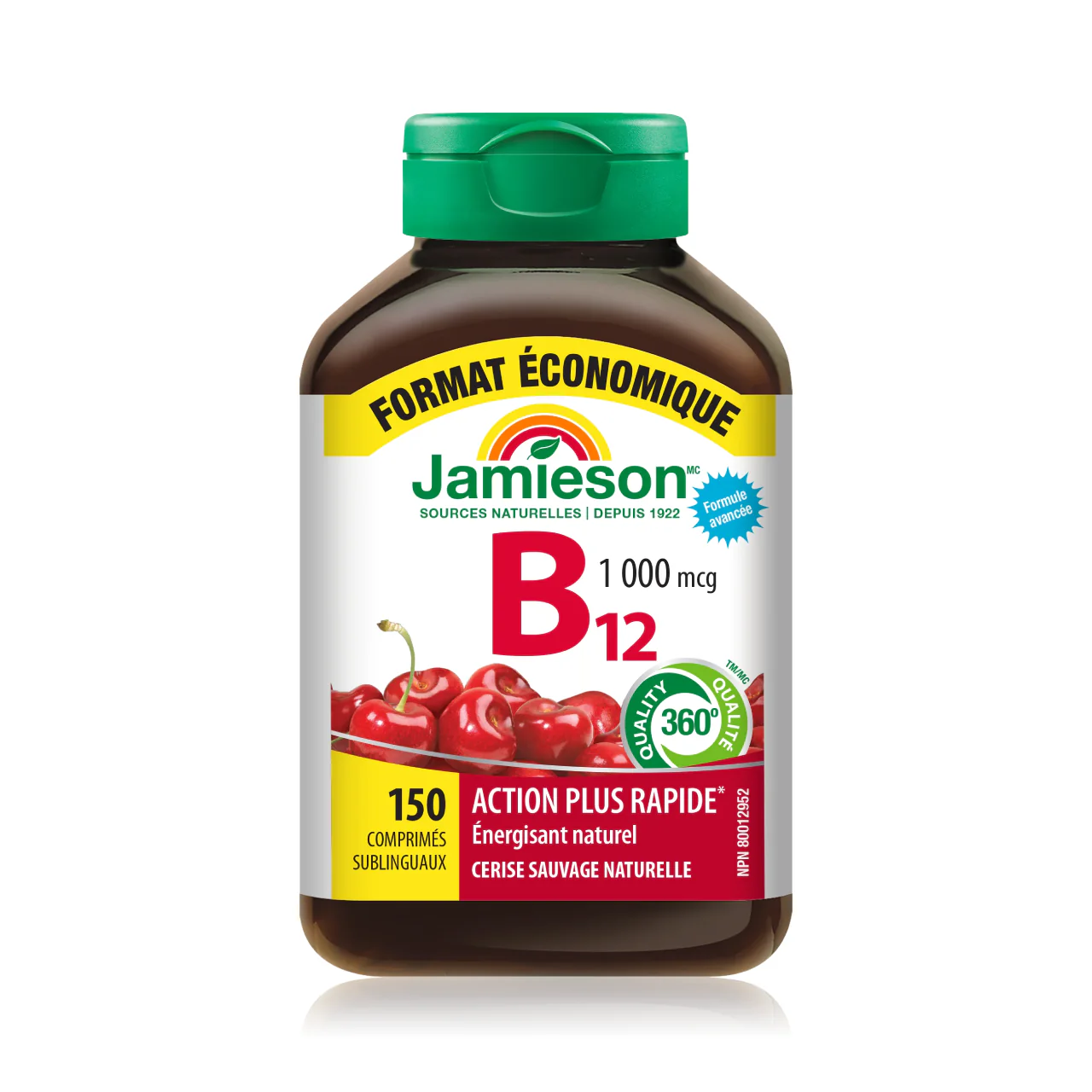 Jamieson - Faster Acting Naturally Energized B12 1000mcg | 150 Tablets - Image 2
