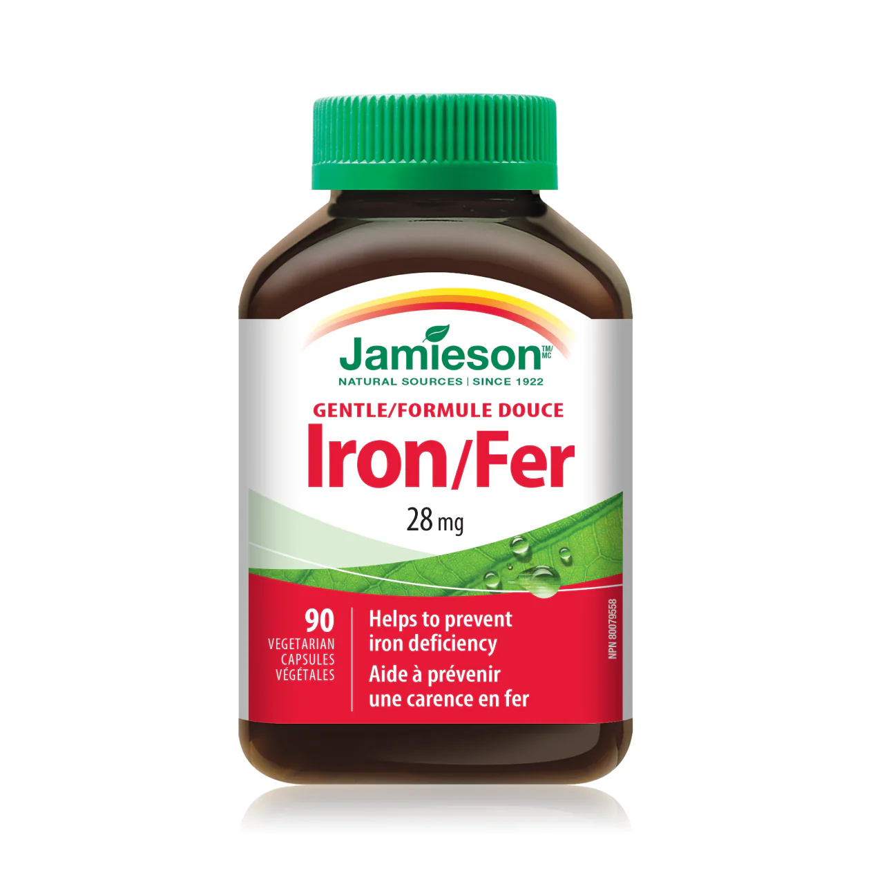 Jamieson - Gentle Iron 28mg | 90 Vegetarian Capsules
