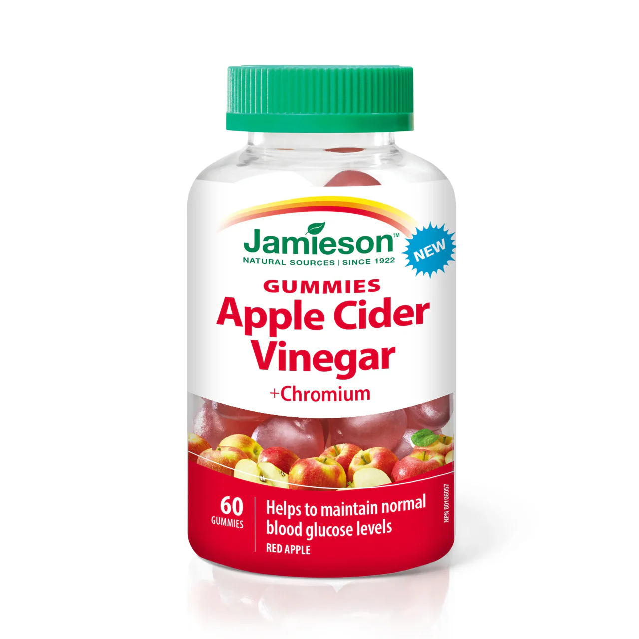 Jamieson - Apple Cider Vinegar Gummies, with Chromium | 60 Gummies
