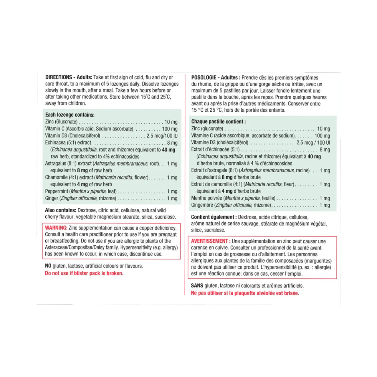 Jamieson - Immune Function Zinc Lozenges - Wild Cherry | 60 Lozenges - Image 2