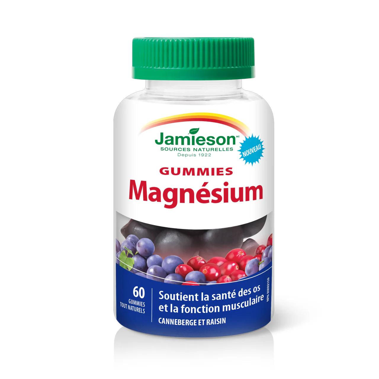 Jamieson - Magnesium, Cranberry Grape Flavour | 60 Gummies - Image 3