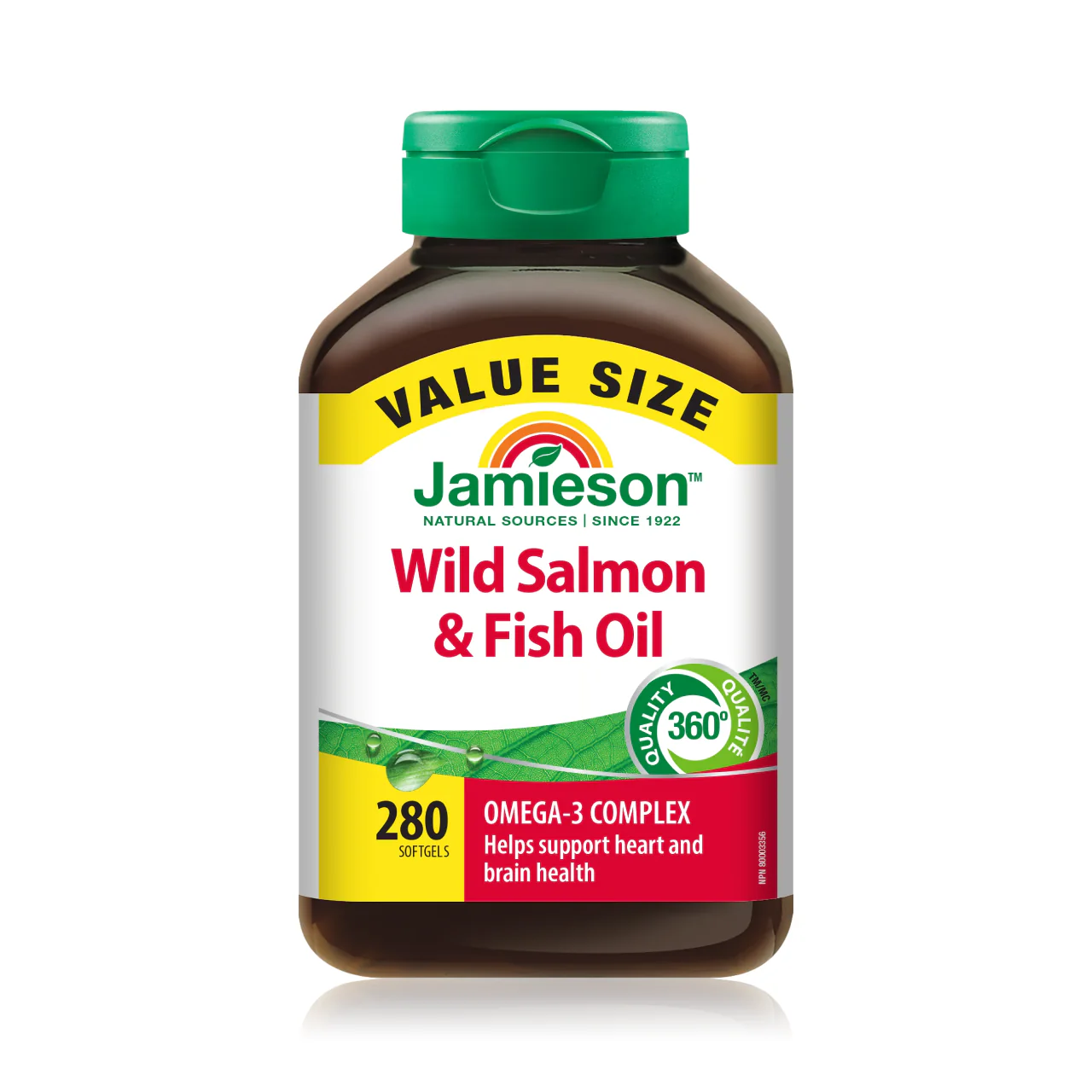Jamieson - Omega-3 Complex Wild Salmon & Fish Oil Supplements | 280 Softgels