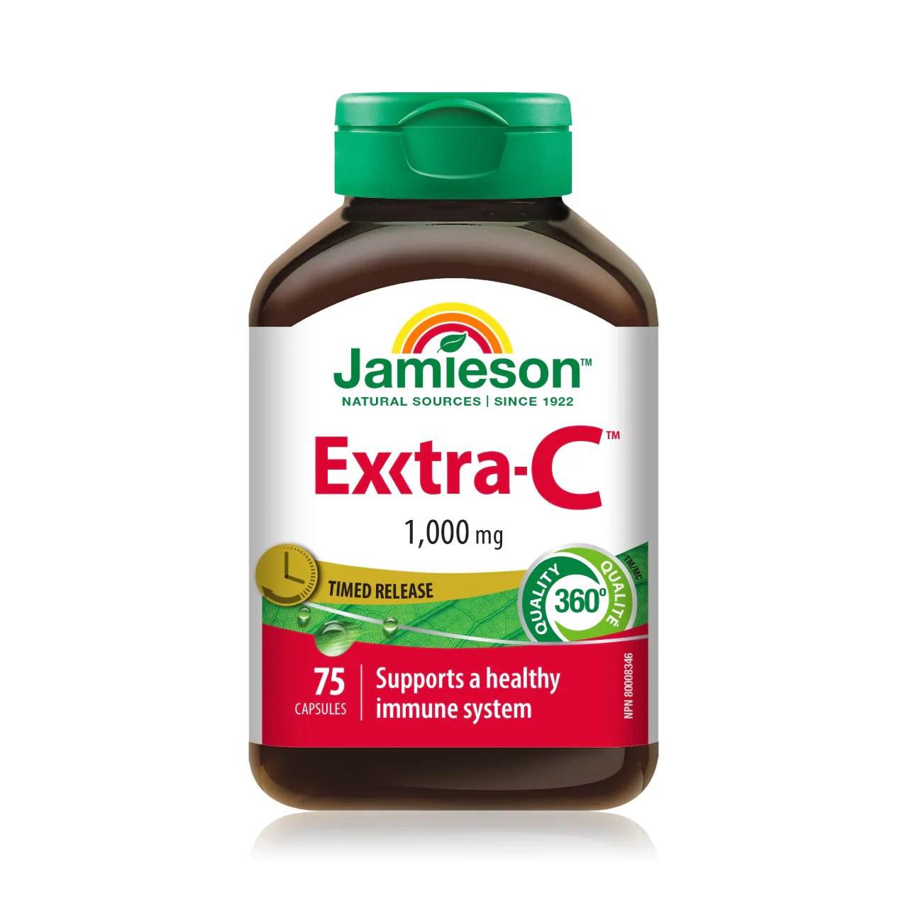 Jamieson - Timed Release Exxtra-C Vitamin C 1000mg | 75 Vegetarian Capsules