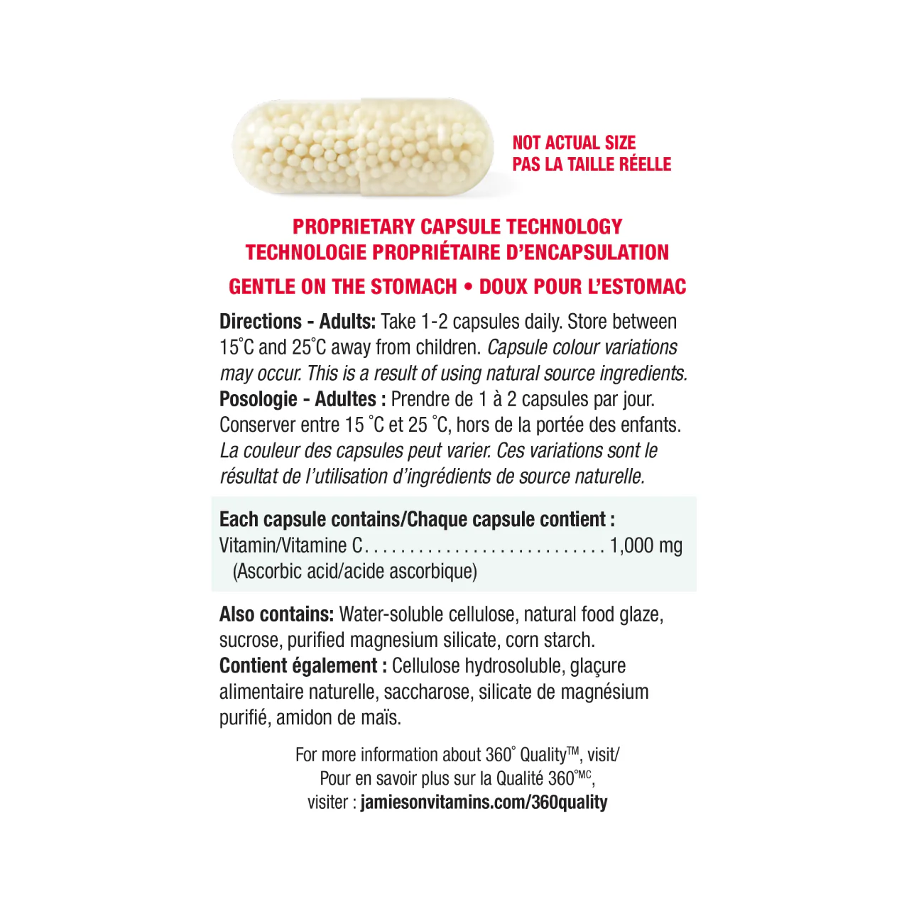 Jamieson - Timed Release Exxtra-C Vitamin C 1000mg | 75 Vegetarian Capsules - Image 3