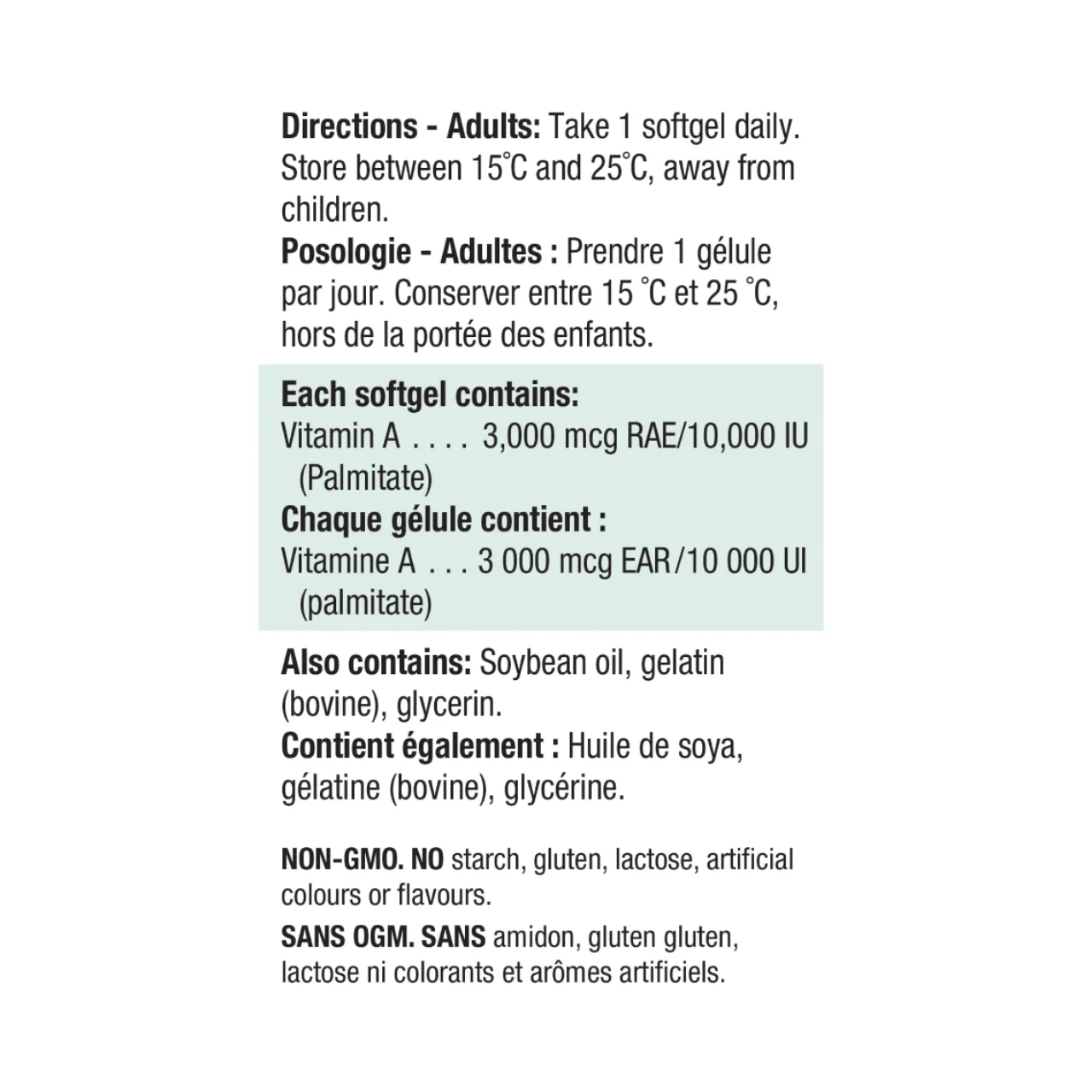 Jamieson - Vitamin A 10,000 IU | 100 Softgels - Image 3
