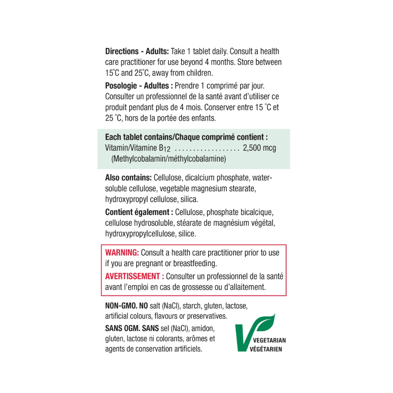 Jamieson - Vitamin B12 2500 MCG Timed Release | 60 Tablets - Image 3