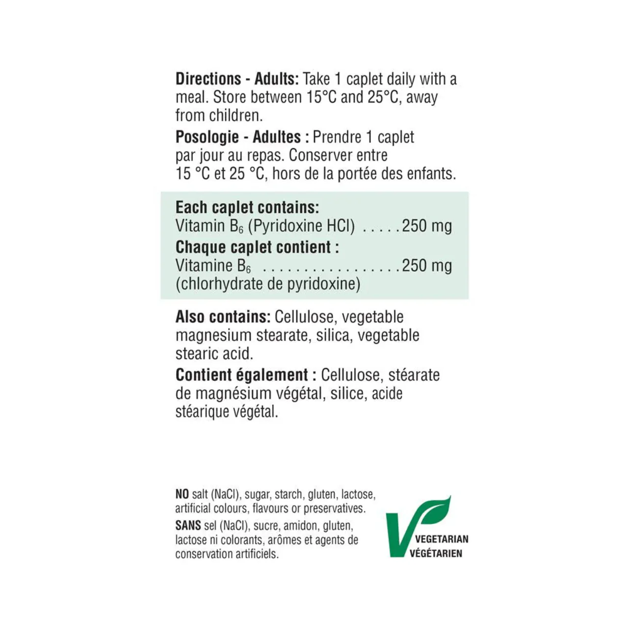 Jamieson - Vitamin B6, 250 mg | 100 Caplets - Image 3