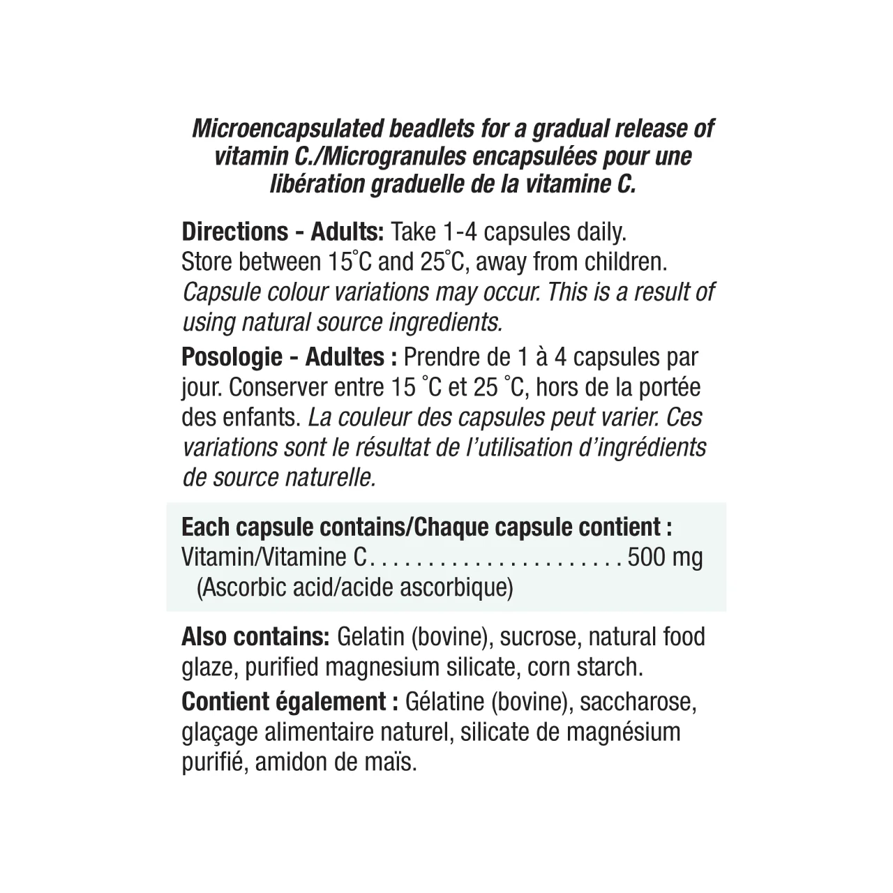 Jamieson - Vitamin C 500 mg, Timed Release | 100 Capsules - Image 3