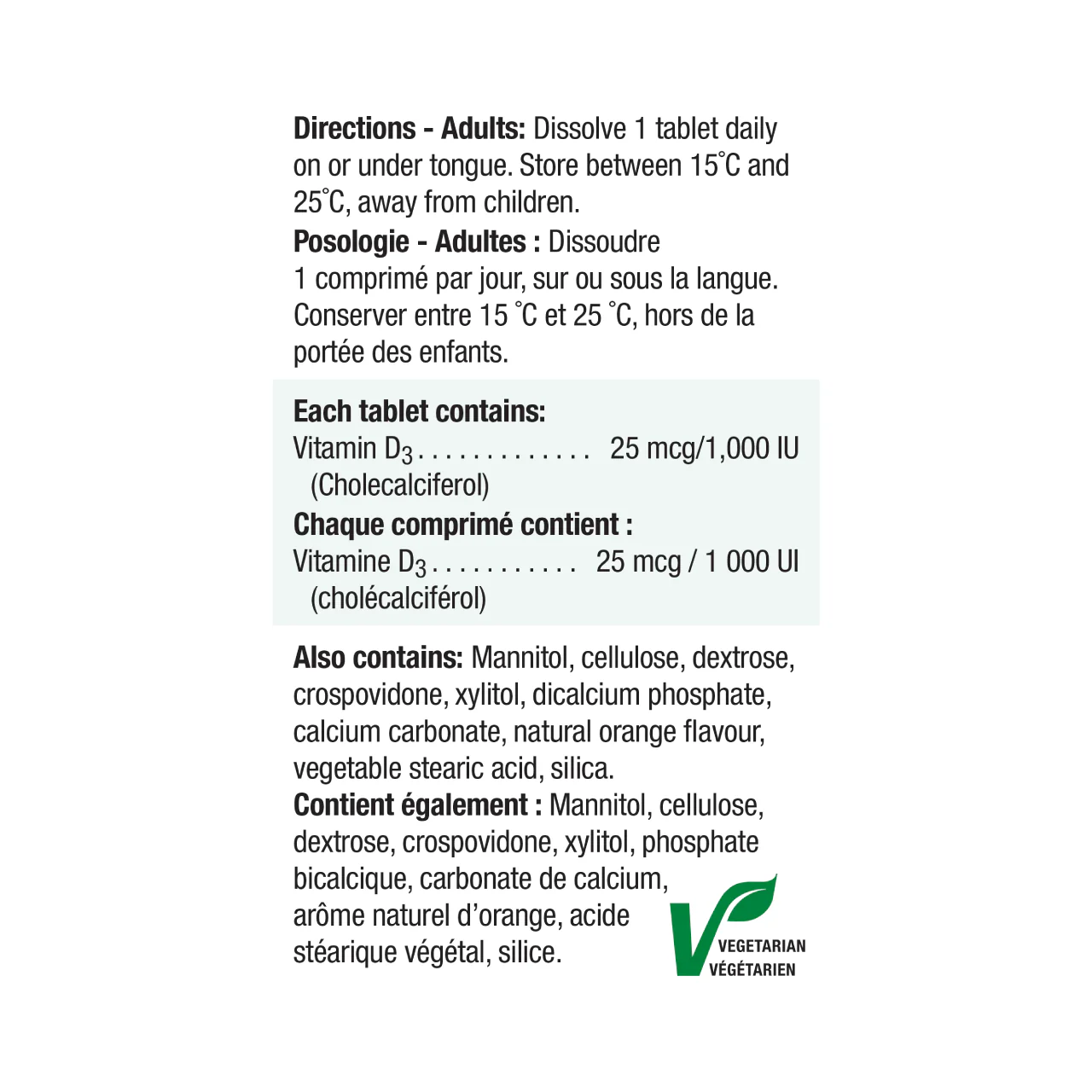 Jamieson - Vitamin D3, 1000 IU | 150 Sublingual Tablets - Image 3
