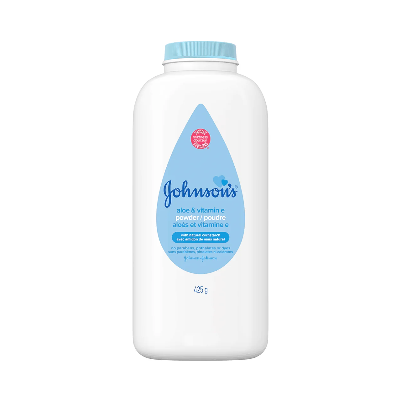 Johnson's - Aloe & Vitamin E Baby Powder with Natural Cornstarch | 425 g