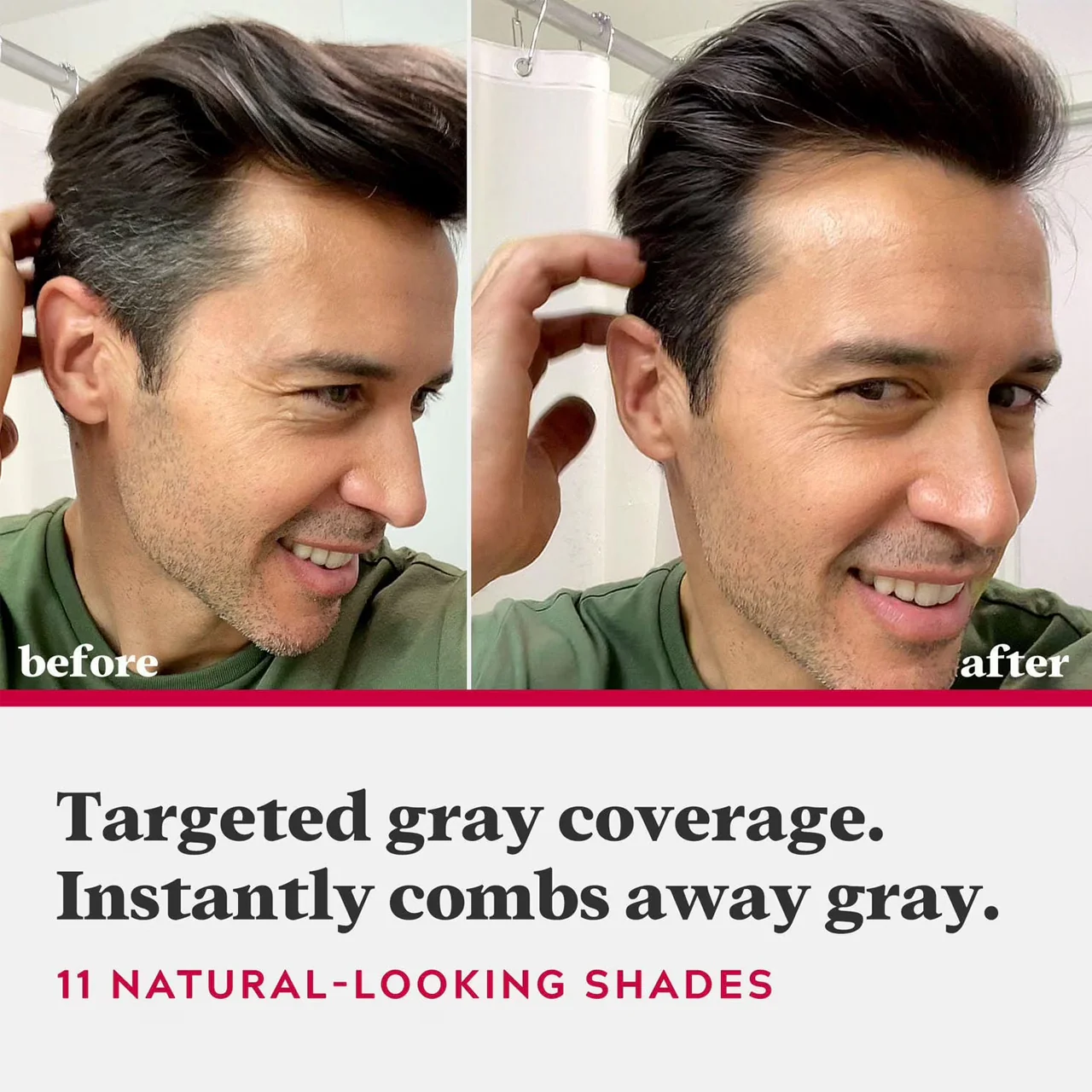 Just For Men - Easy Comb-In Hair Colour for Targeted Grey Coverage | A-55 Black - Image 3