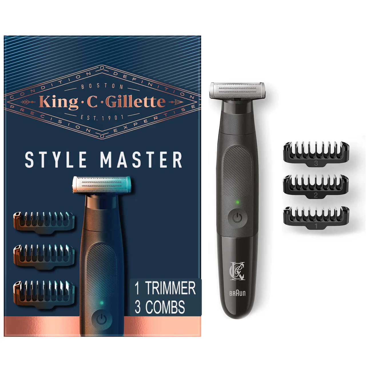 King C Gillette - Style Master Electric Trimmer | 4 Piece - Image 3