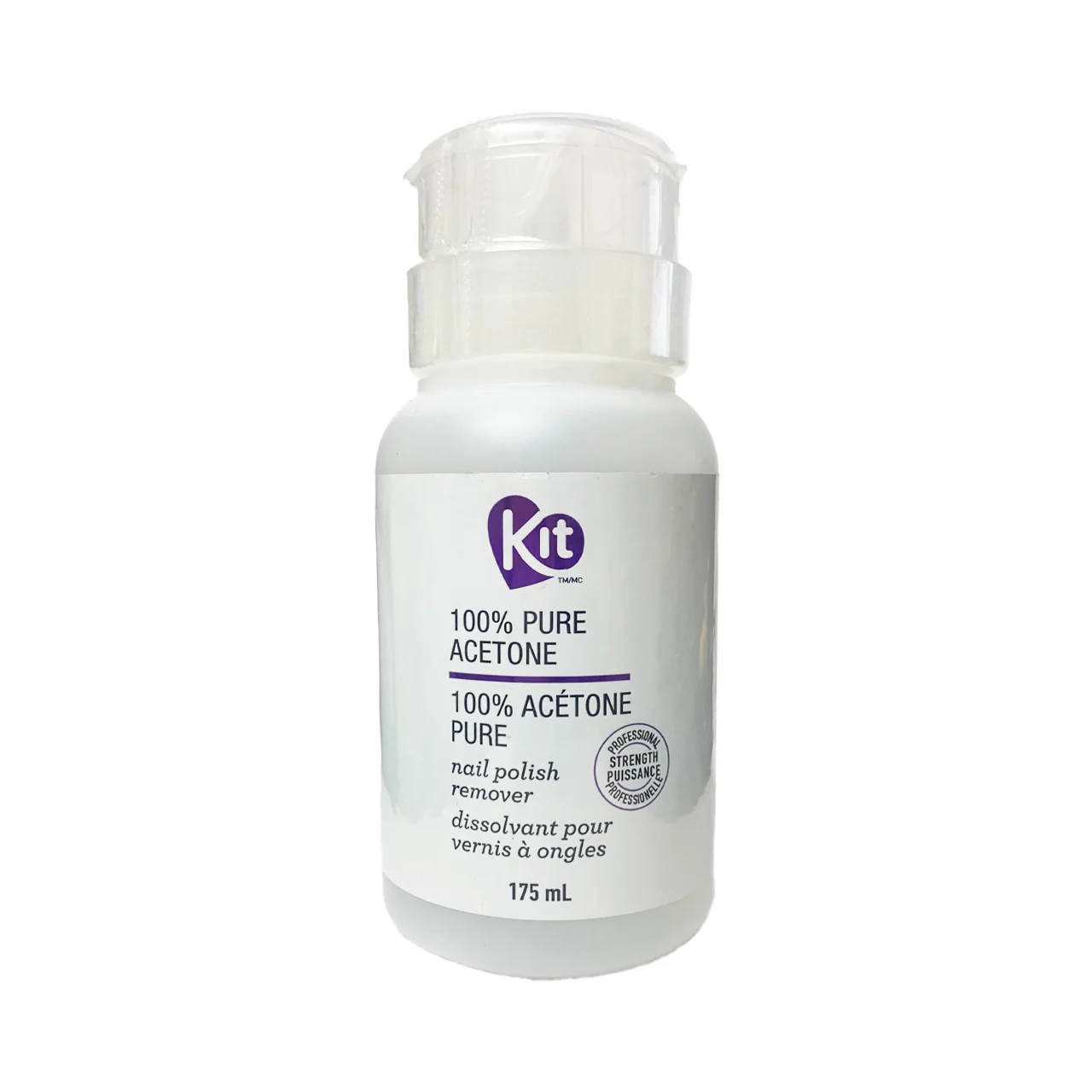 Kit - 100% Pure Acetone Nail Polish Remover | 175 mL