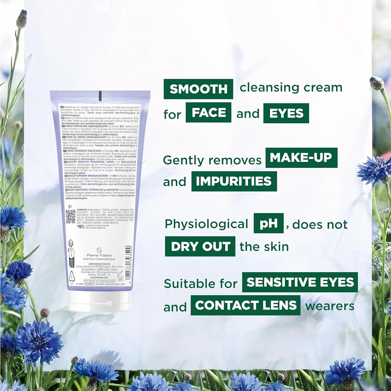 Klorane - Make Up Remover Cleansing Cream, with Organic Cornflower | 200 mL - Image 3