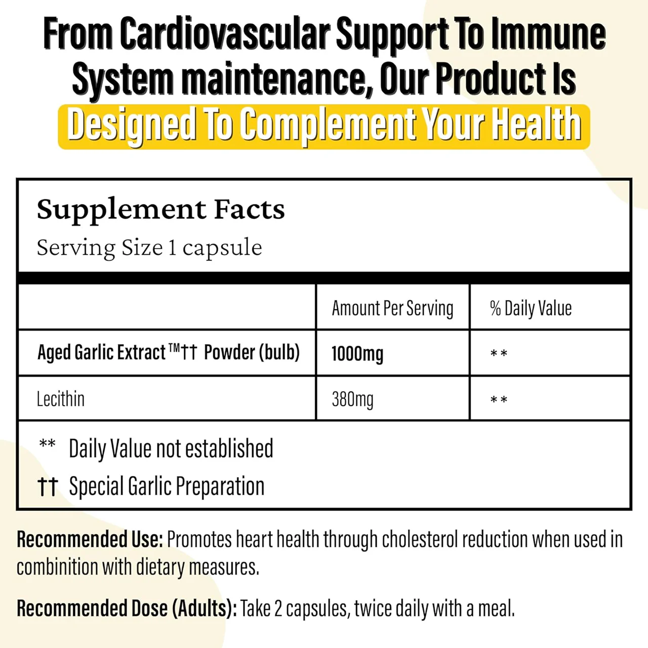 Kyolic - Formula 104 Cholesterol Control w/ Lecithin | 360 Capsules - Image 2