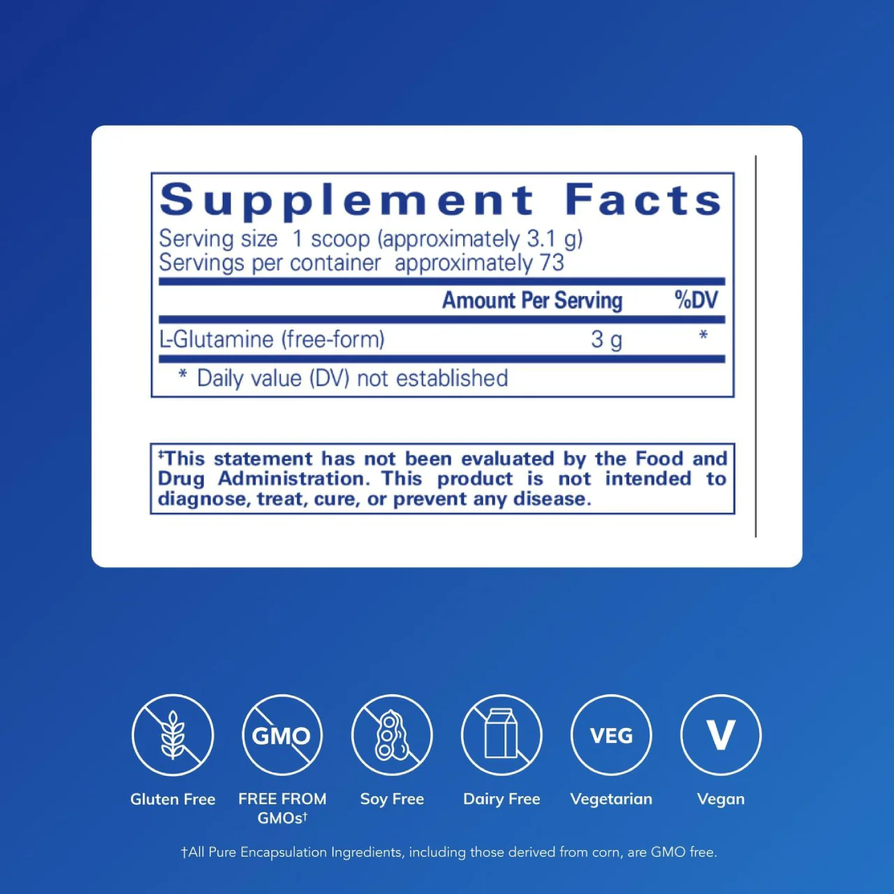 Pure Encapsulations - L-Glutamine powder | 227 g - Image 2