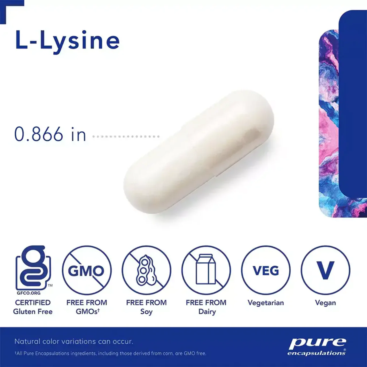 Pure Encapsulations - L-LYSINE | 90 Capsules - Image 3