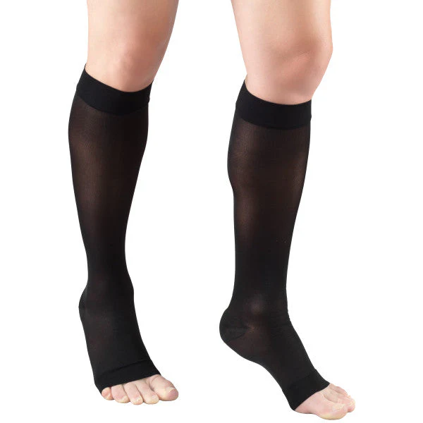 TRUFORM - Ladies' Sheer "Lites" Knee High | Open Toe 15-20 Mmhg - Image 2