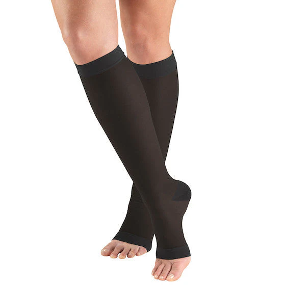 TRUFORM - Ladies' Sheer "Lites" Knee High | Open Toe 8-15 Mmhg - Image 2