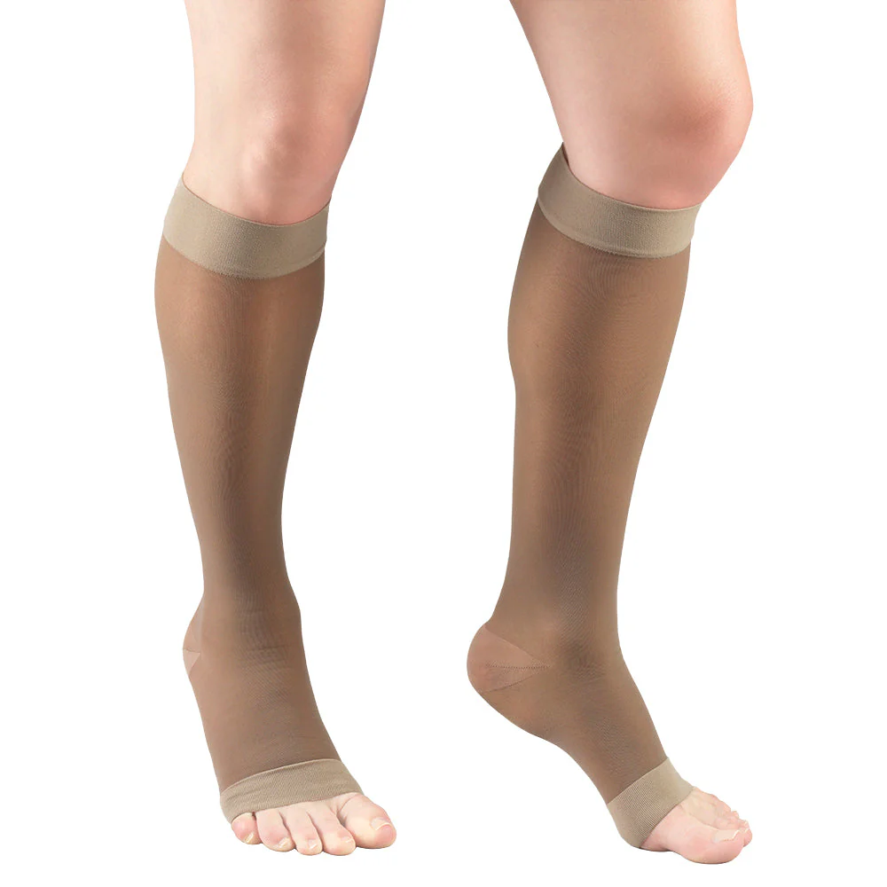 TRUFORM - Ladies' Sheer "Lites" Knee High | Open Toe 8-15 Mmhg - Image 4
