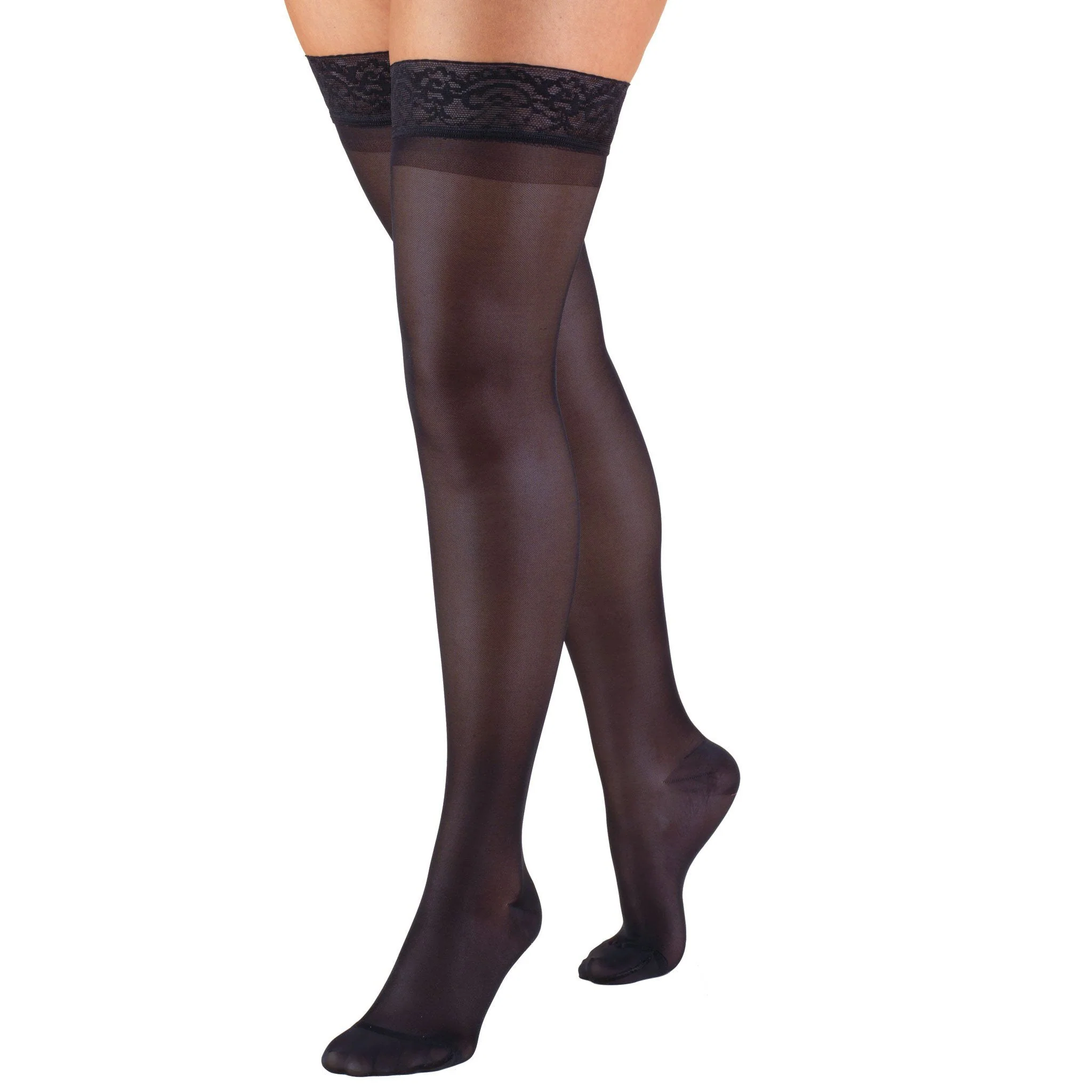 TRUFORM - Ladies' Sheer "Lites" Thigh High (Lace Top) | 15-20 Mmhg - Image 5