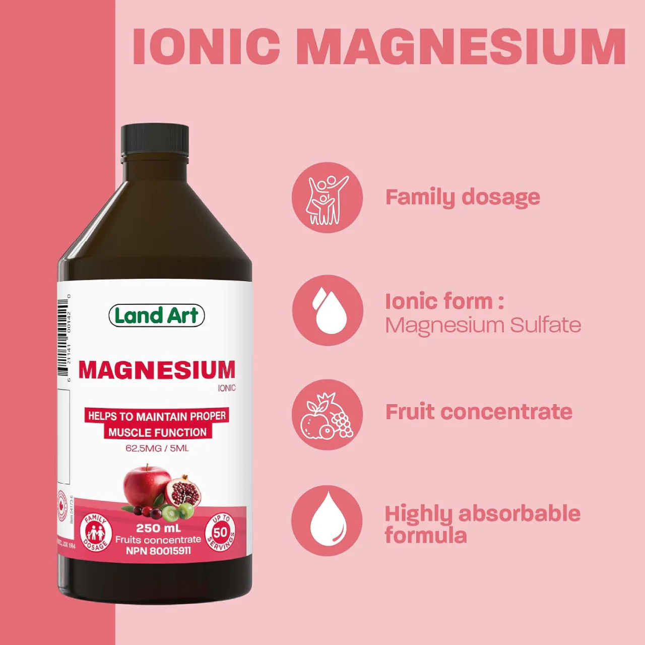 Land Art - Magnesium Ionic Liquid | 250 mL - Image 2