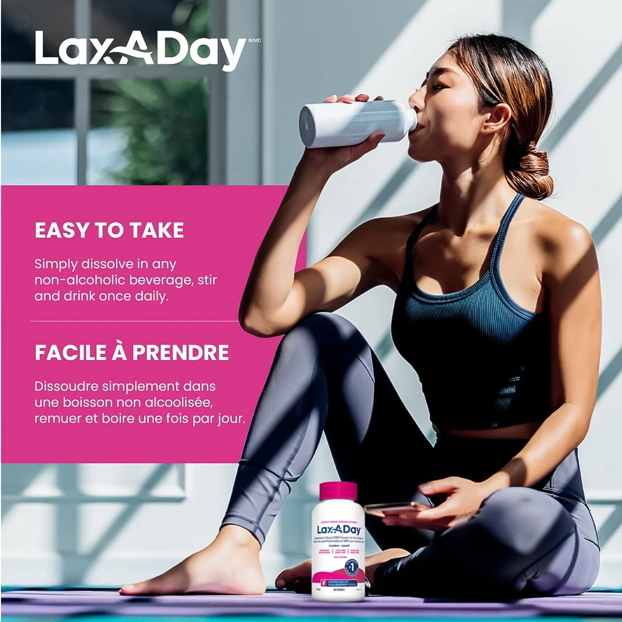 Lax-A Day - Gentle Relief Laxative Powder - 14 Doses | 238 g - Image 2