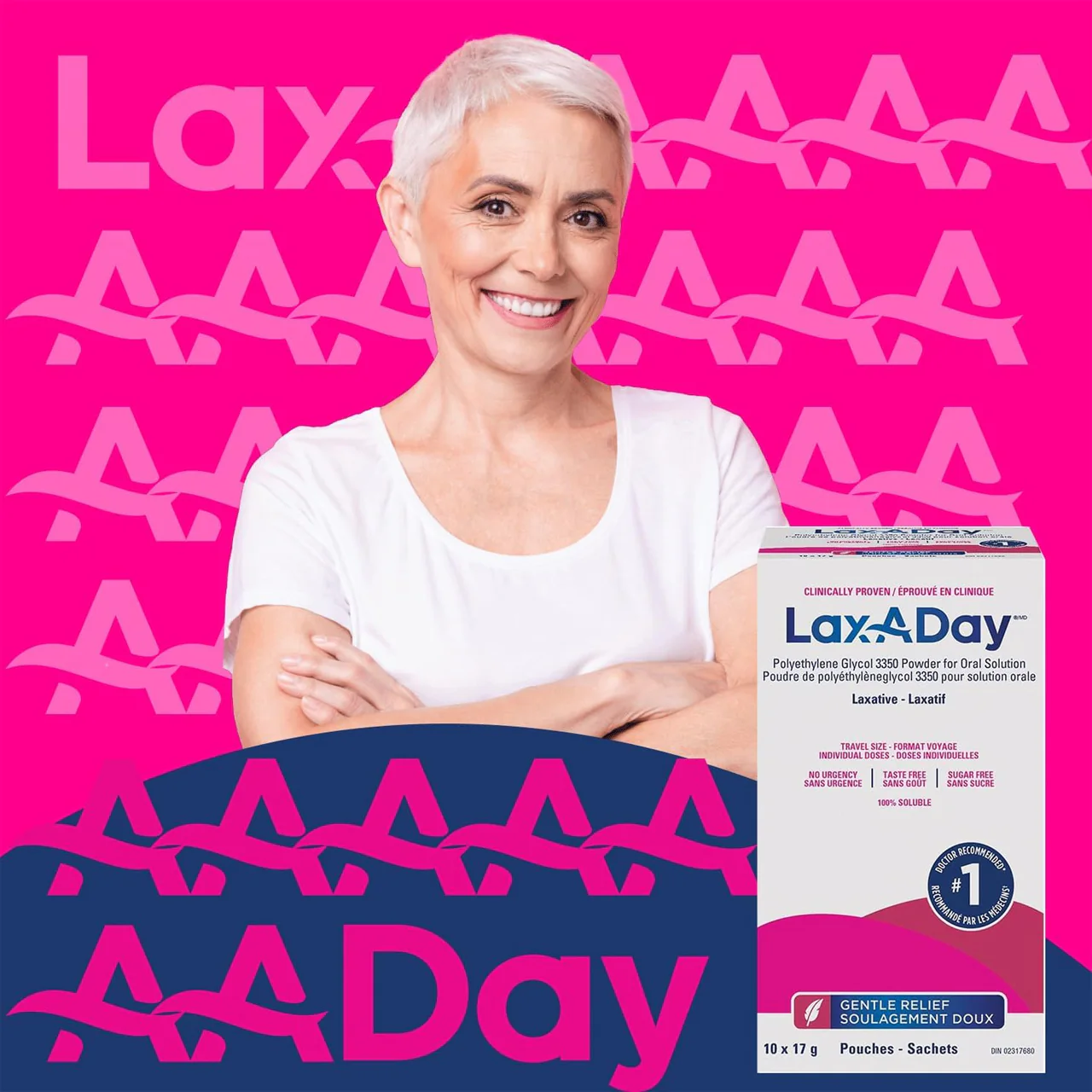 Lax-A-Day Powder Laxative, No Sugar | 17 g x 10 Pouches - Image 4