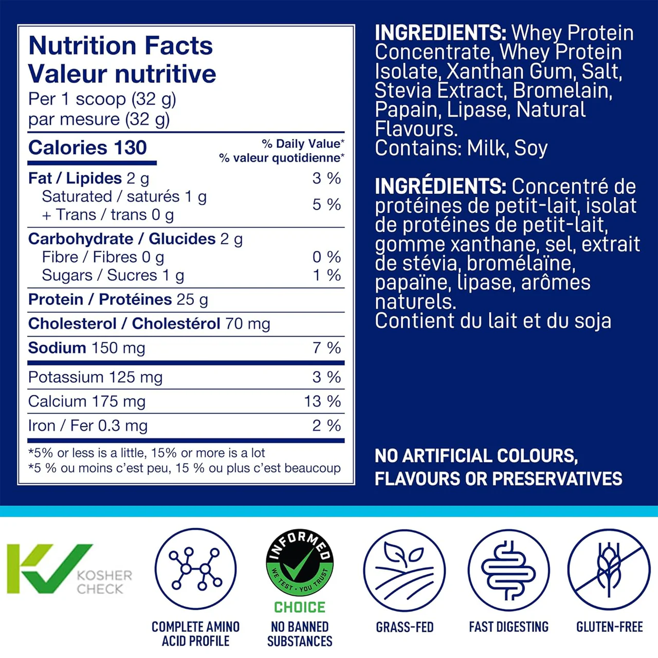 LeanFit - Whey Protein, Vanilla | 832 g - Image 2