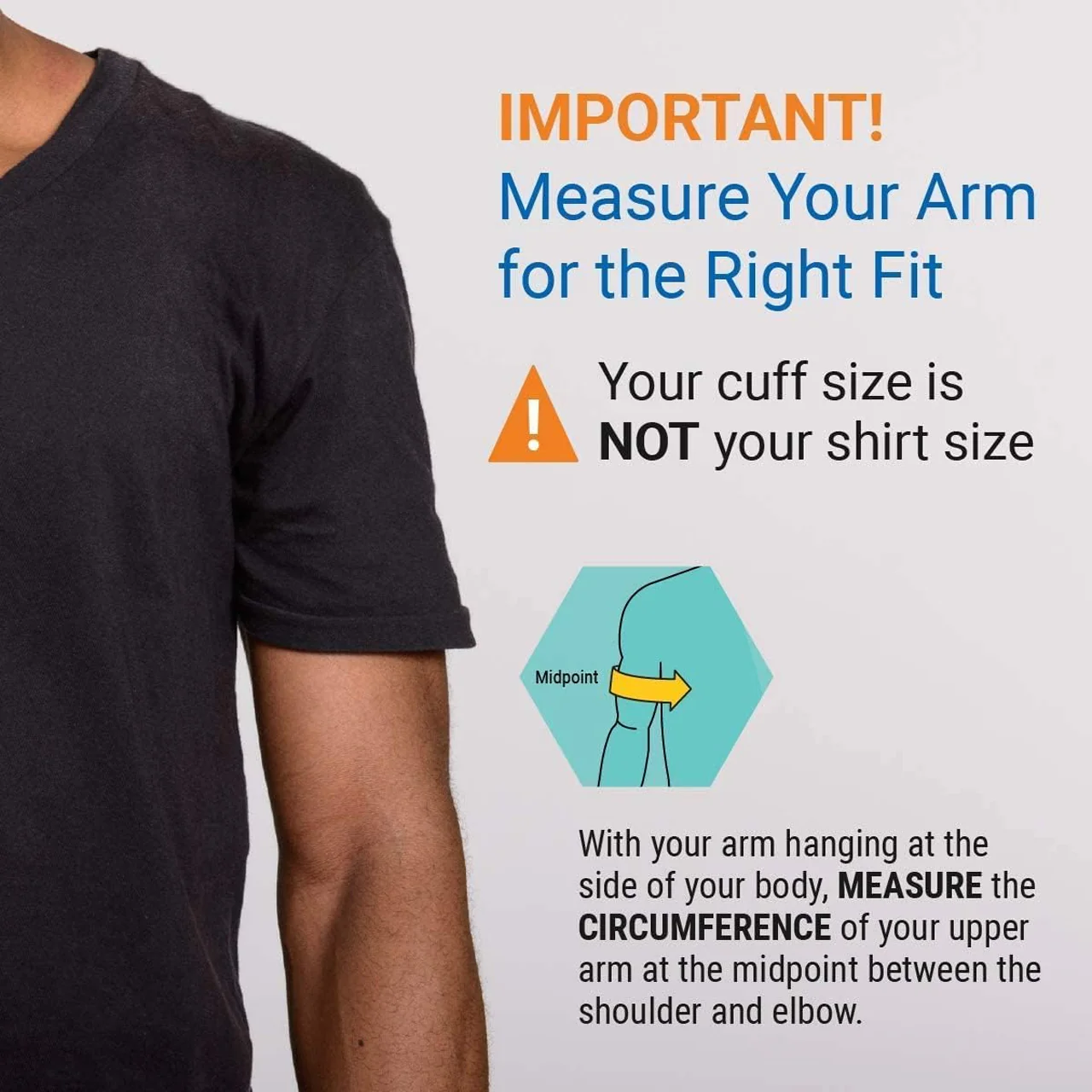 AND Medical - Life Source - Blood Pressure Cuff - Medium - UA-290A - 9"-14"/ 23 - 37 cm | 1 Cuff - Image 4