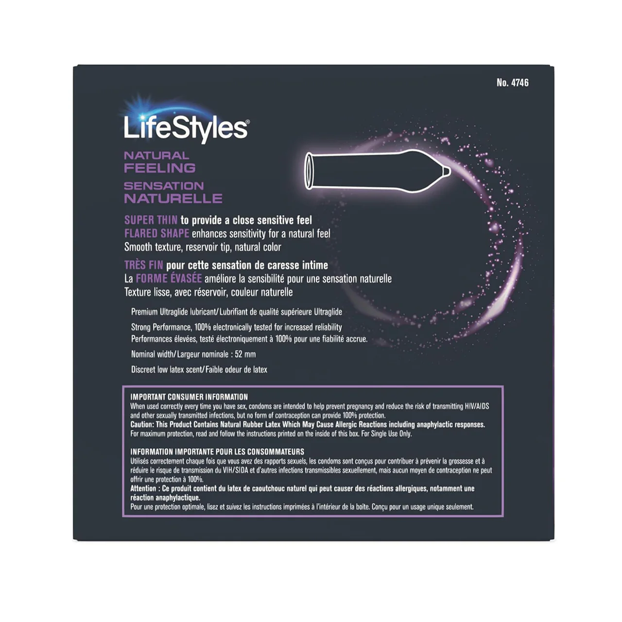 LifeStyles - Natural Feeling, Lubricated Natural Rubber Latex Condoms | 36 Count - Image 3
