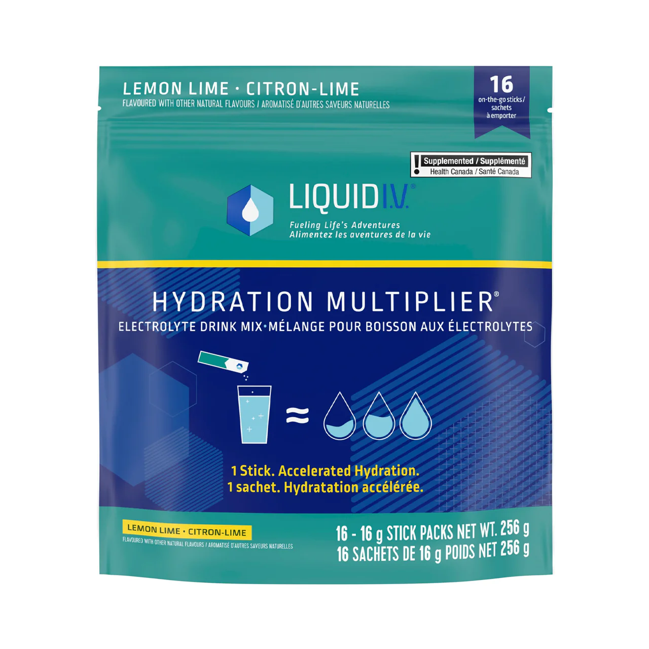 Liquid IV - Electrolyte Drink Mix, Lemon Lime | 16 x 16g