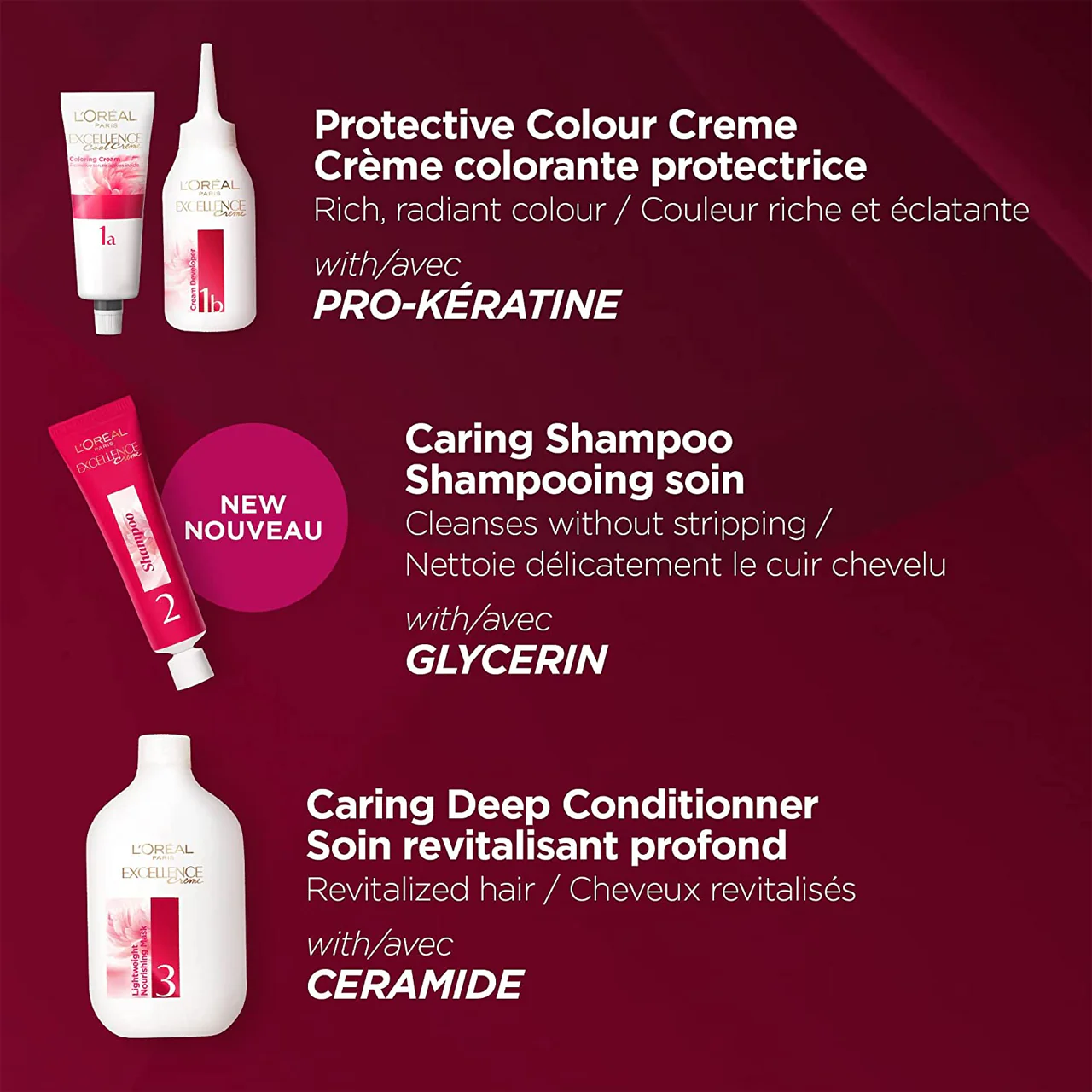 *L'Oreal Paris - Excellence Crème Permanent Hair Color Collection | 1 Application - Image 4