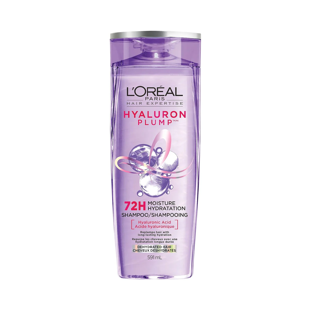 L'Oréal Paris - Hyaluron Plump 72 H Moisture Hydration for Dehydrated Hair, Shampoo | 591 mL