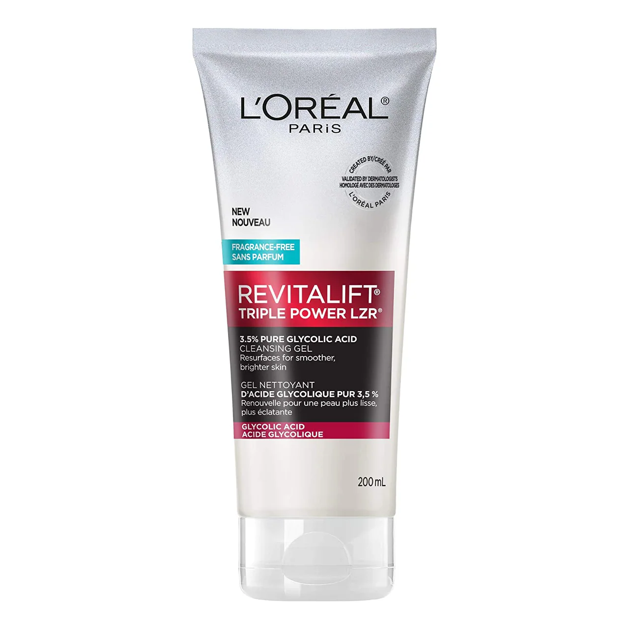 L'Oréal - Revitalift Triple Power LZR With Glycolic Acid, Fragrance Free | 200 mL