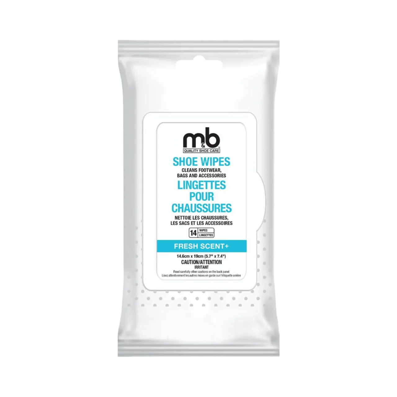 M&B - Shoe Wipes Fresh Scent+ | 14 Wipes