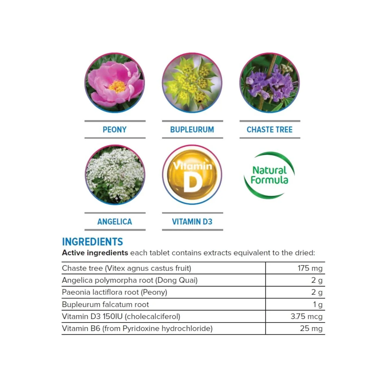 Harmony - Balance Multi Herb Formula | 60 Tablets - Image 2